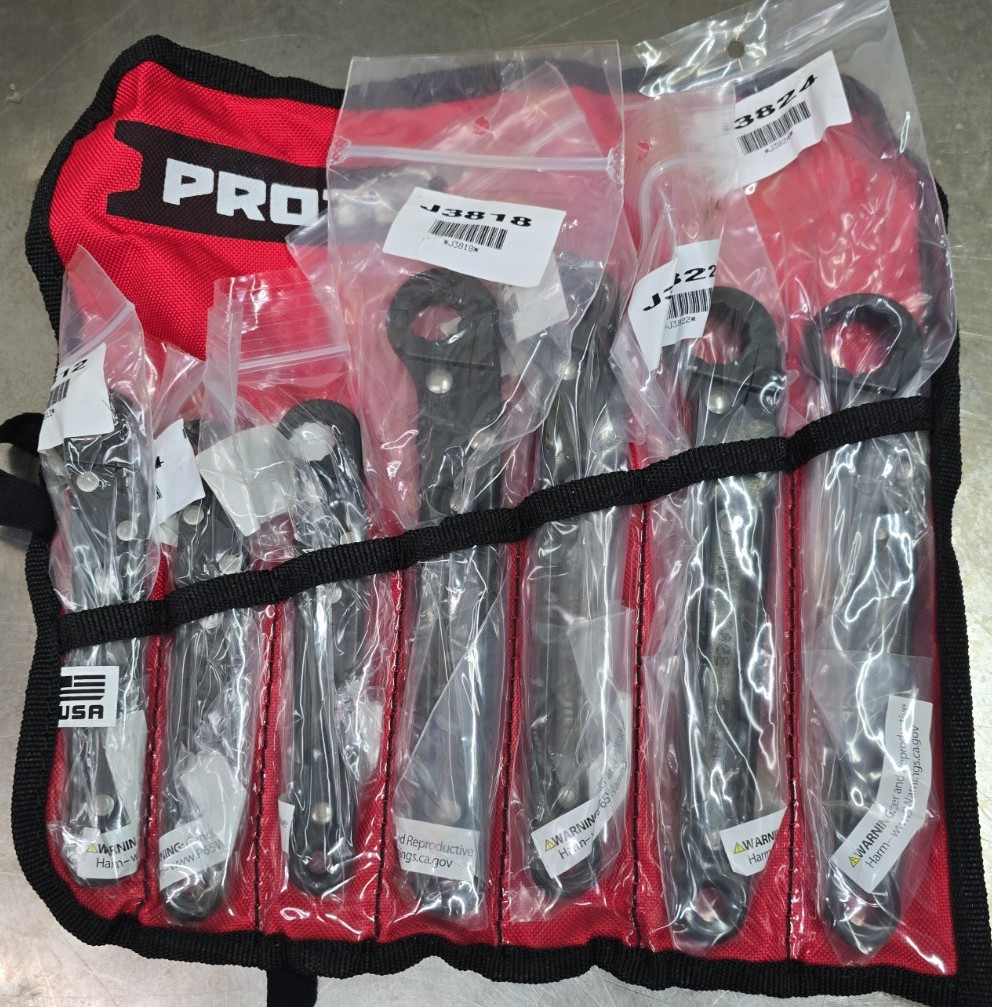 Stanley Proto J3800A Flare Nut Wrench Set 7 Pcs
