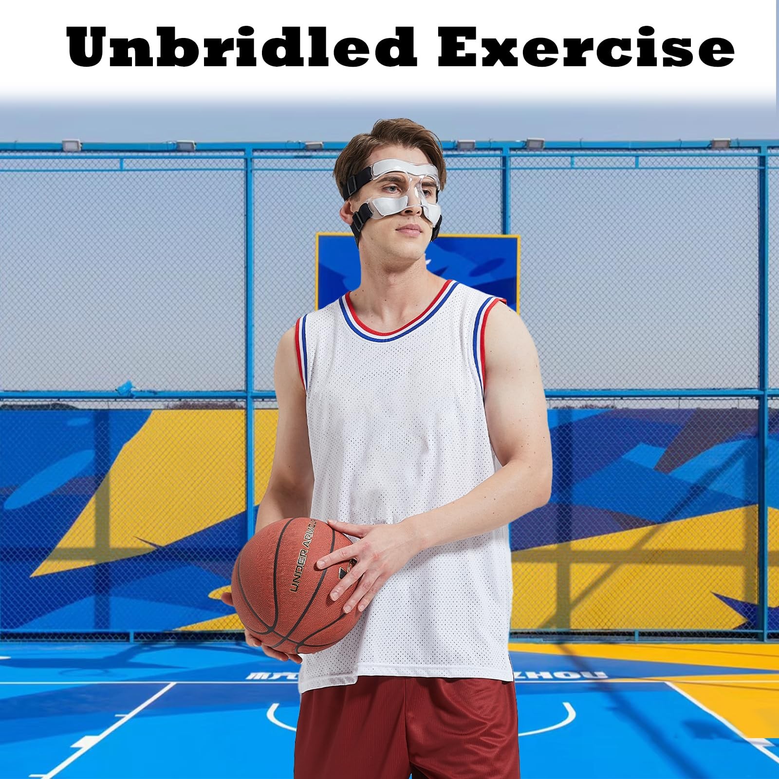 Nose Guard for Broken Nose Adjustable Basketball Baseball Softball Face Guard...