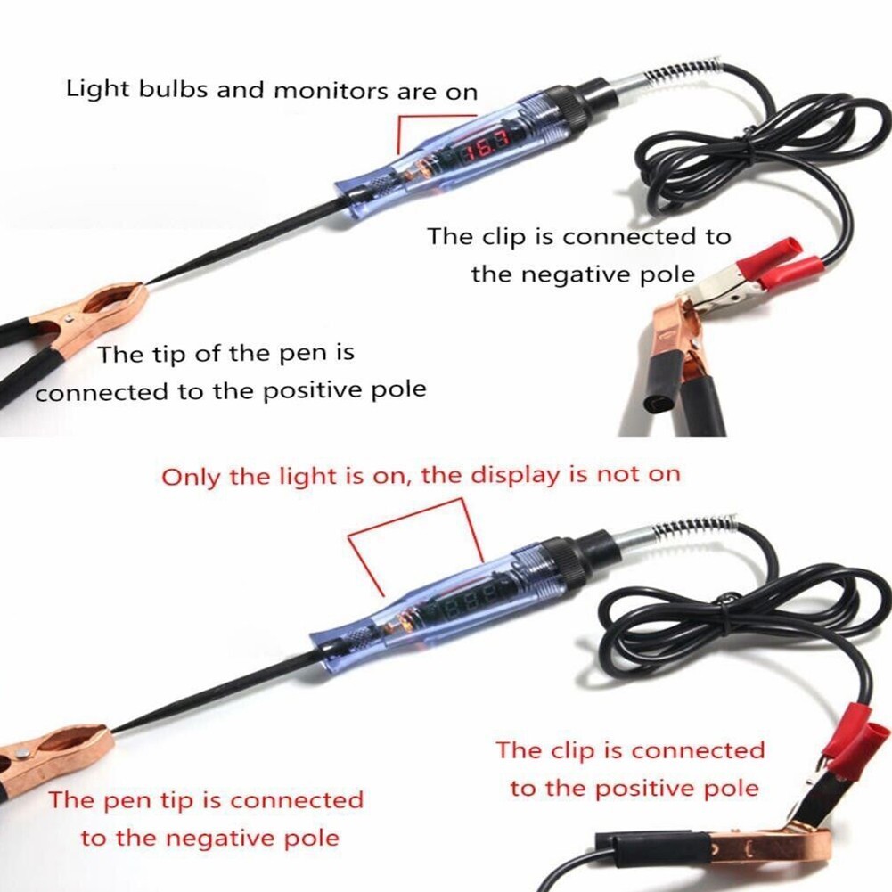 Voltage Tester Car Circuit Tester Electrical Maintenance Measuring Pen