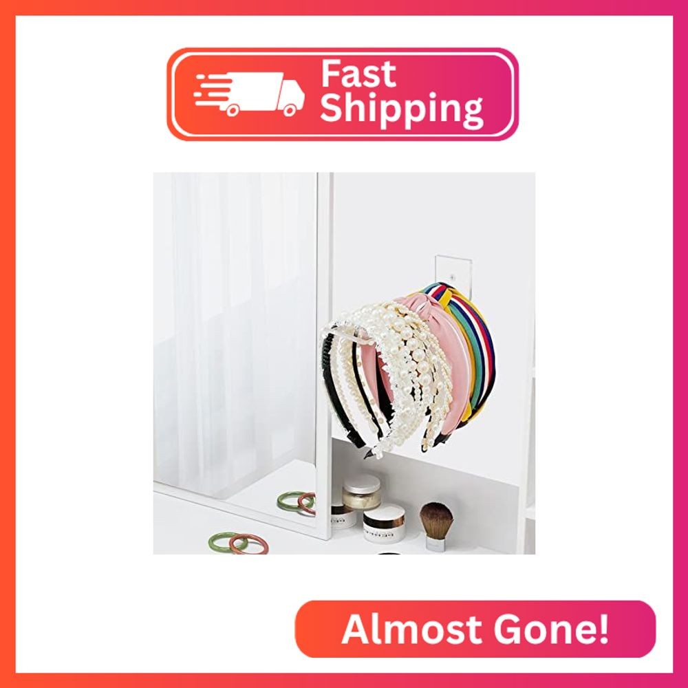 Bigfety Headband Holder Wall, 6 Pack Acrylic Scrunchie Organizer Display Storage
