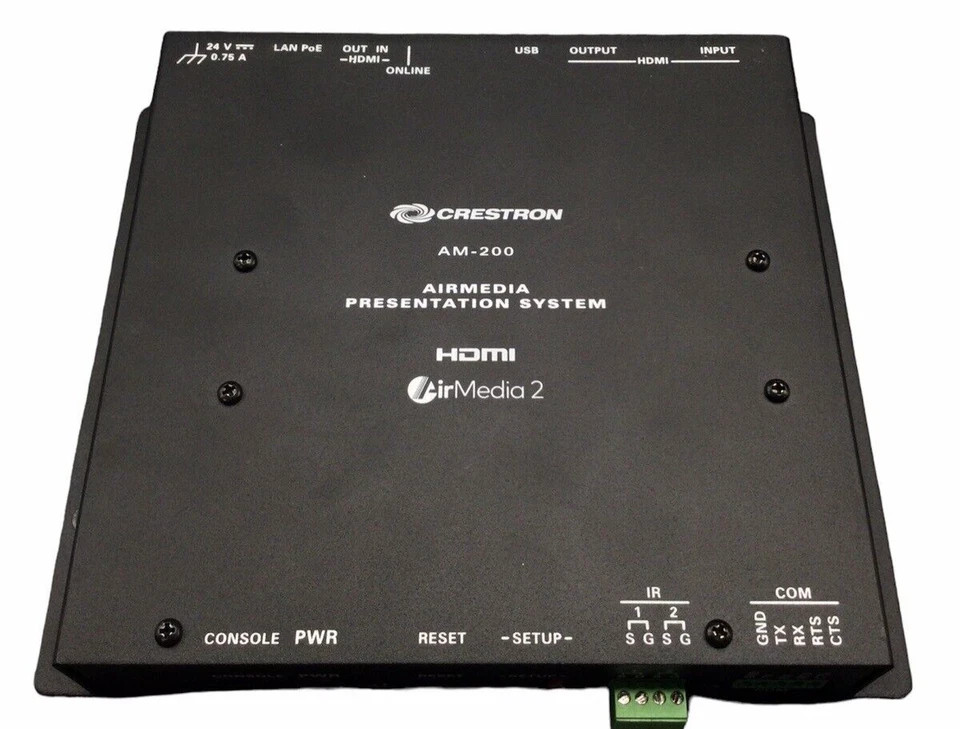 Crestron AM-200 AirMedia Presentation System - TESTED + NO AC ADAPTER!!