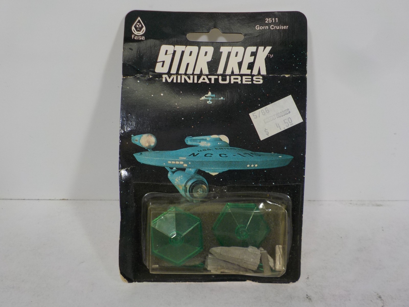A422 FASA Star Trek Pewter Alloy Space Ships - Gorn Cruiser 2511 Blister