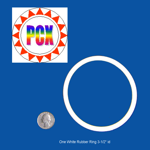 3-1/2" id White Rubber Ring - Williams, Bally, Gottlieb, Stern Pinball