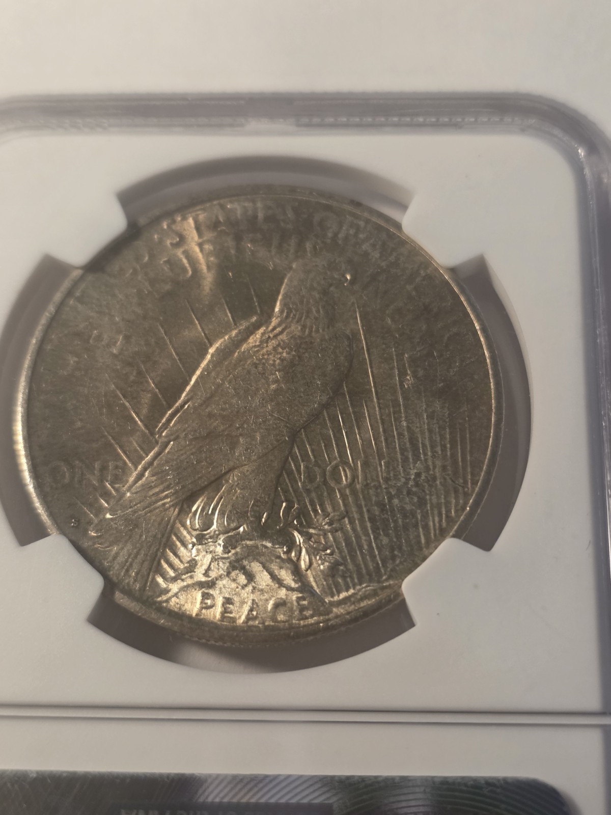1923-S $1 Silver Peace Dollar NGC MS 62 Nice Luster