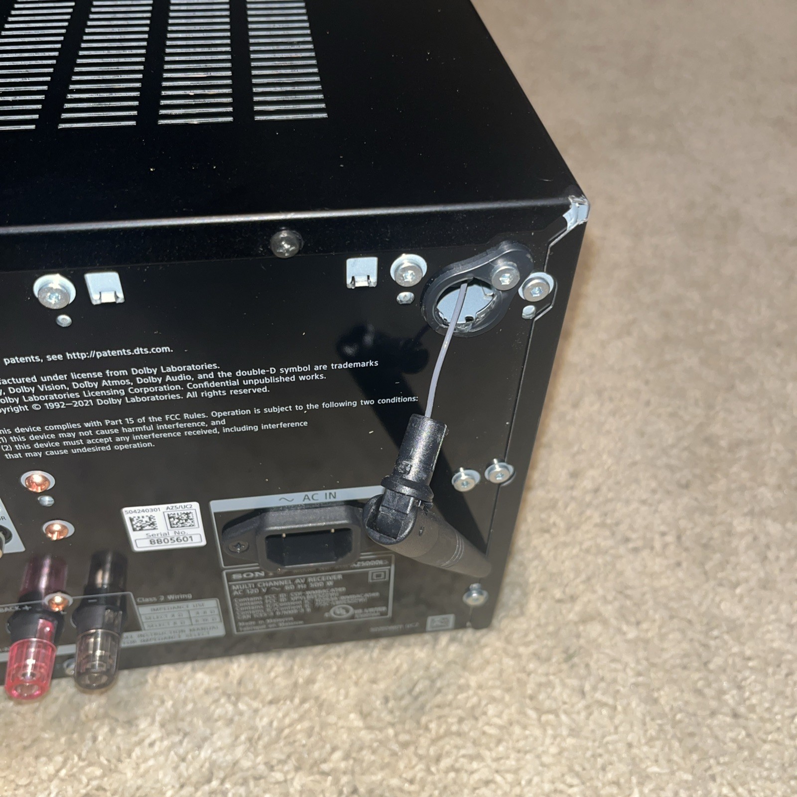 Sony Premium STR-AZ5000ES 11.2 Channel 8K Home Theater AV Receiver UHD FOR PARTS