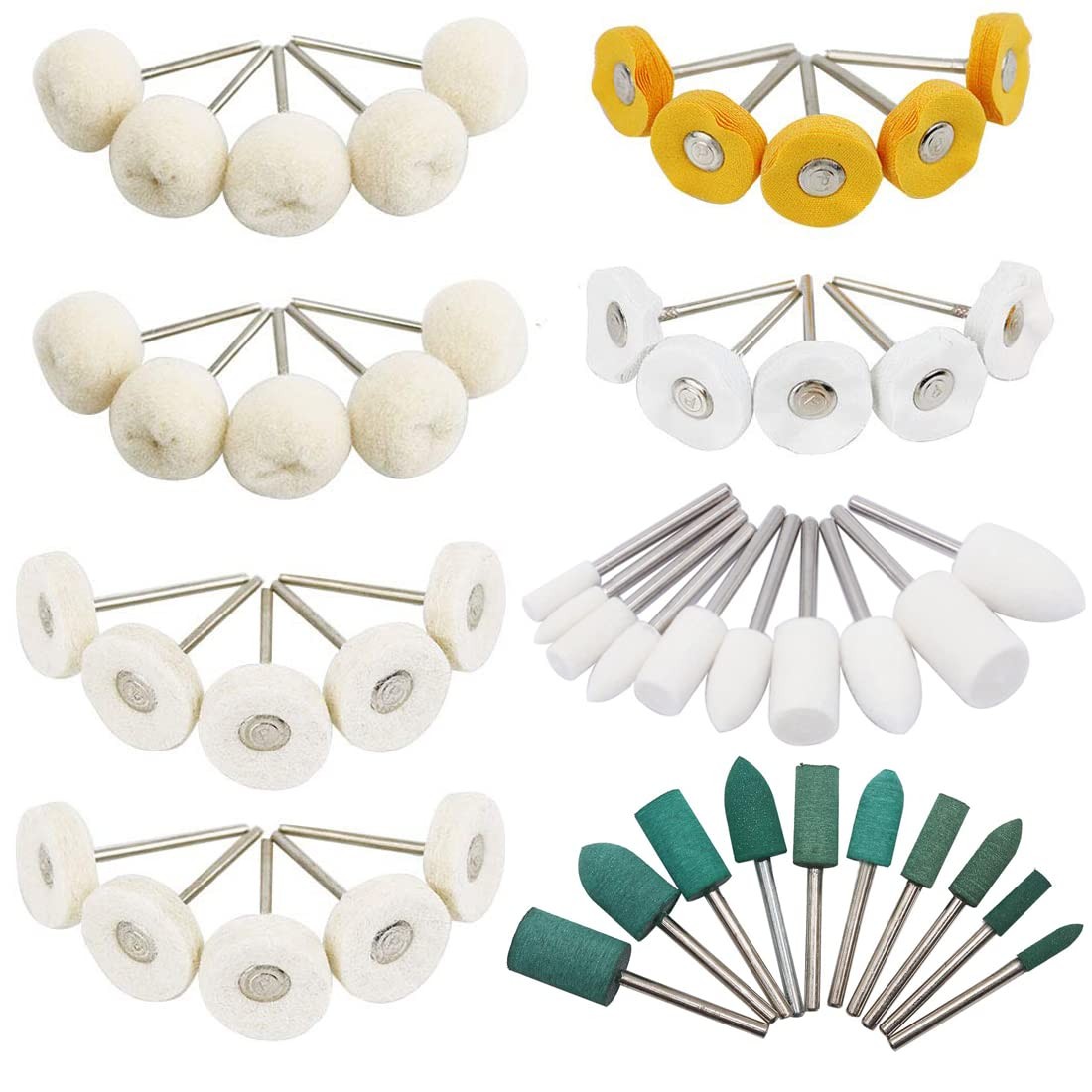 Polishing Buffing Wheels Kit for Drill Little Buffer Wheel Bits Rotary Tool A...