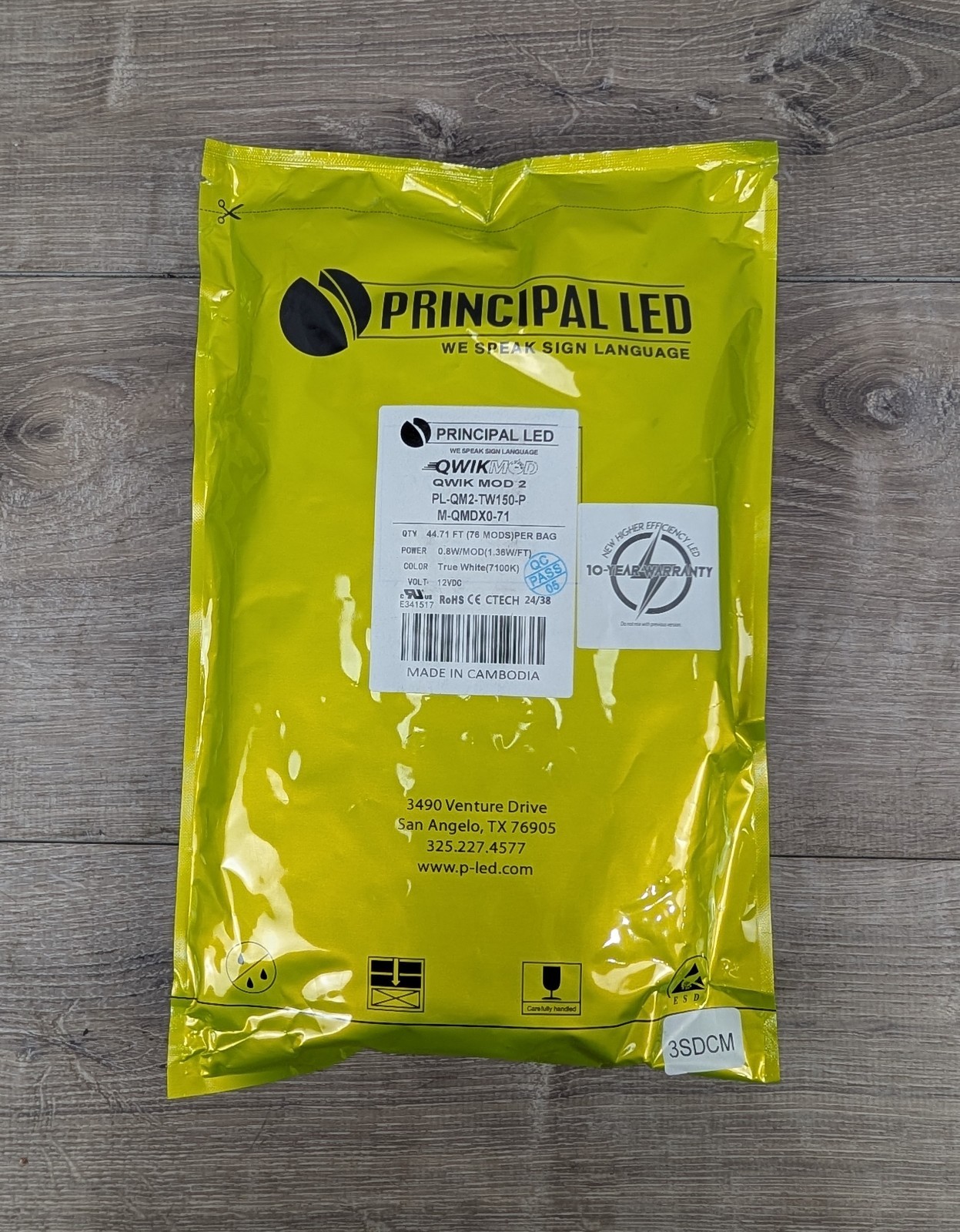 Princial LED Qwik Mod 2 PL-QM2-TW150-P 44.71ft True White 120VDC
