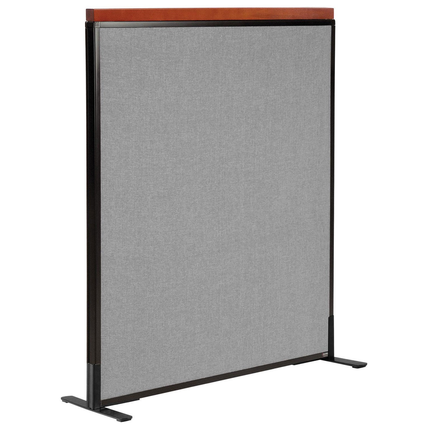 36-1/4"W x 43-1/2"H Deluxe Freestanding Office Partition Panel Gray