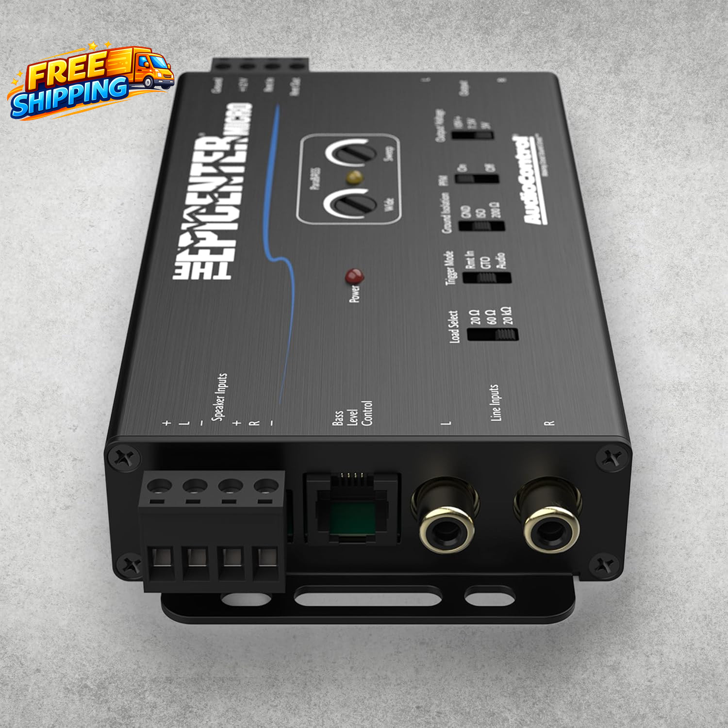 the EPICENTER Micro Bass Restoration Processor & Line Output Converter, Compact