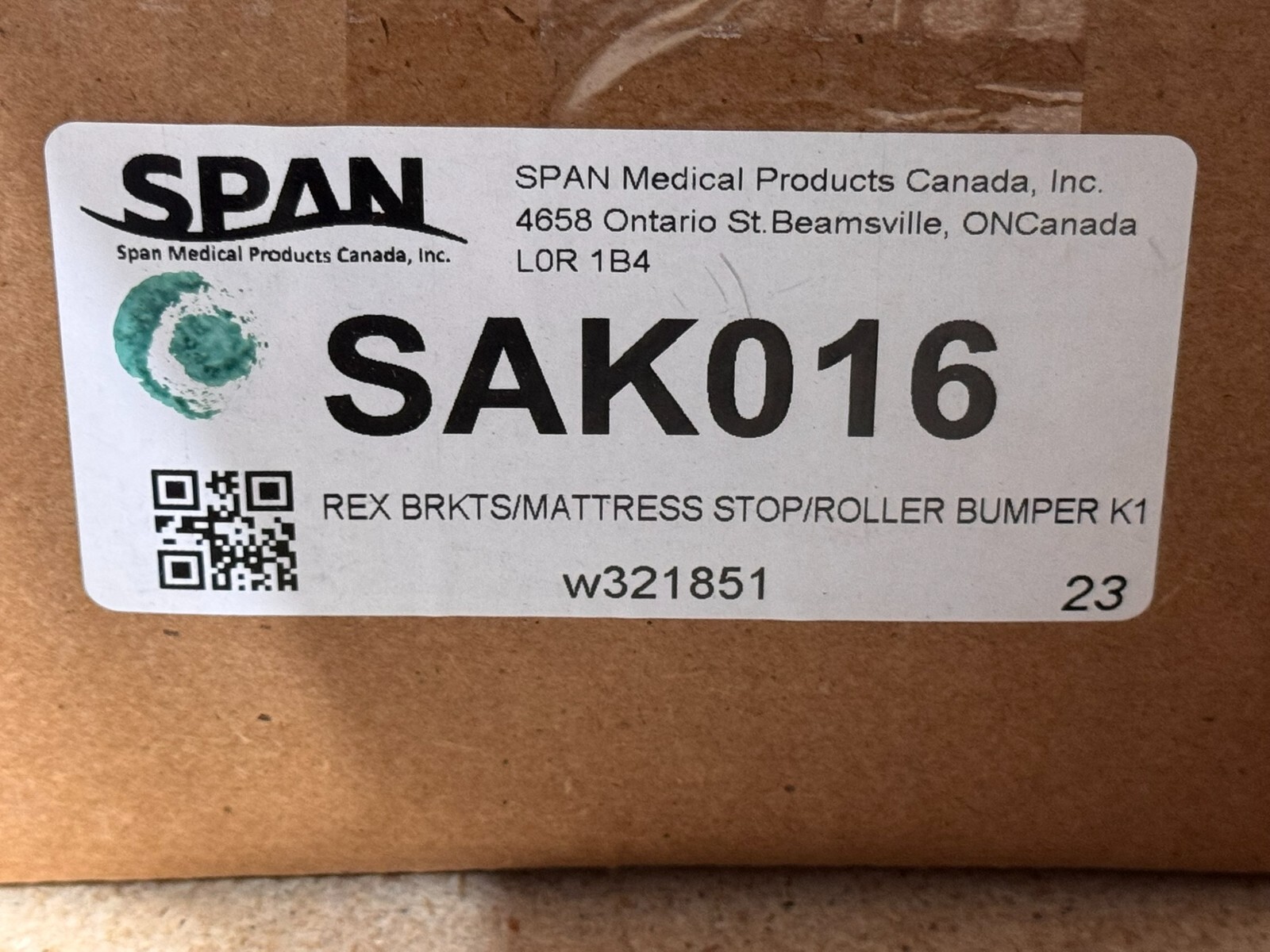 Span America Rex beds Roller Bumper Kit BUMPER, ROLLER, ADVTGE