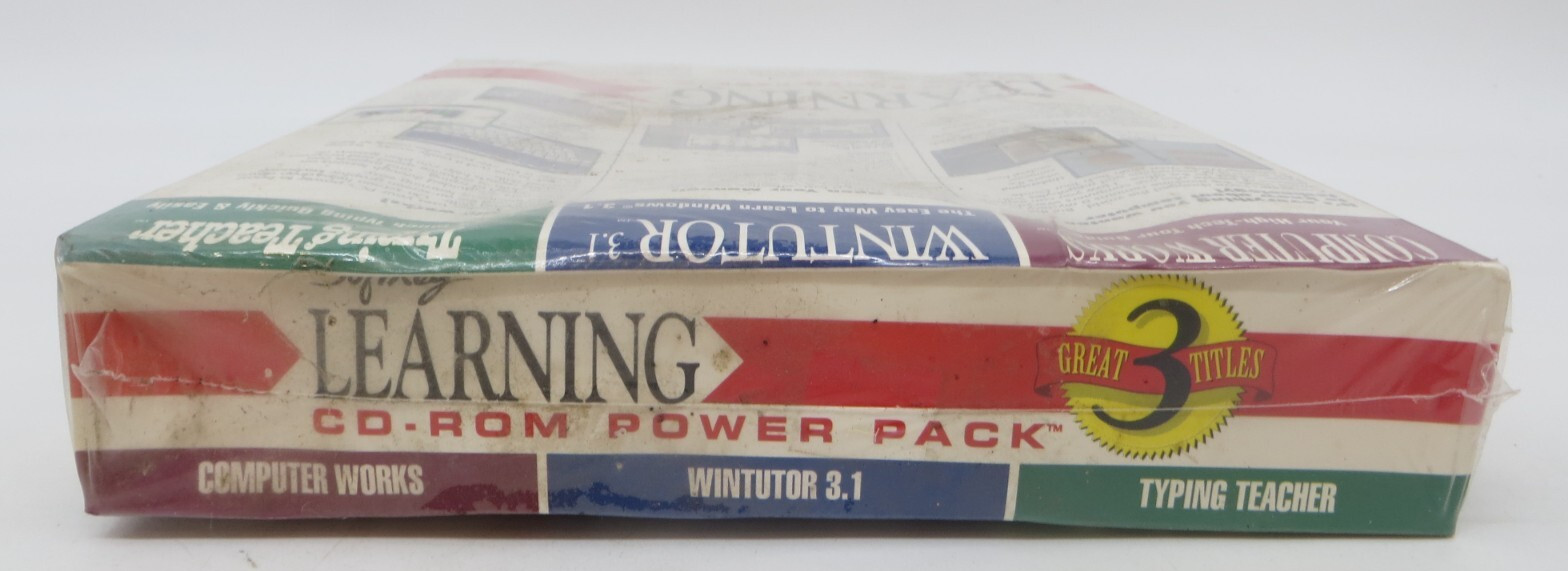 SOFTKEY LEARNING CD-ROM POWER PACK (CD-ROM, 1995) New Sealed Computer Programs