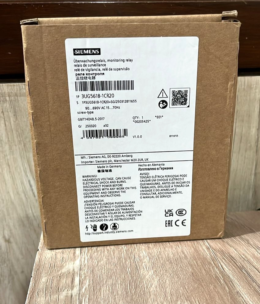 1PC- Siemens 3UG5618-1CR20 Monitoring Relay AC 90..690V,2CO- Brand New