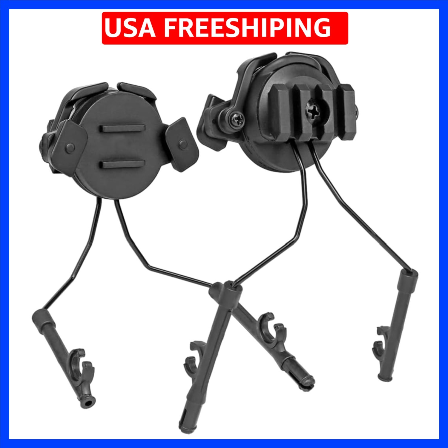 Tactical Helmet Accessories Military Adjustable Headset Bracket ARC Rail Adap...