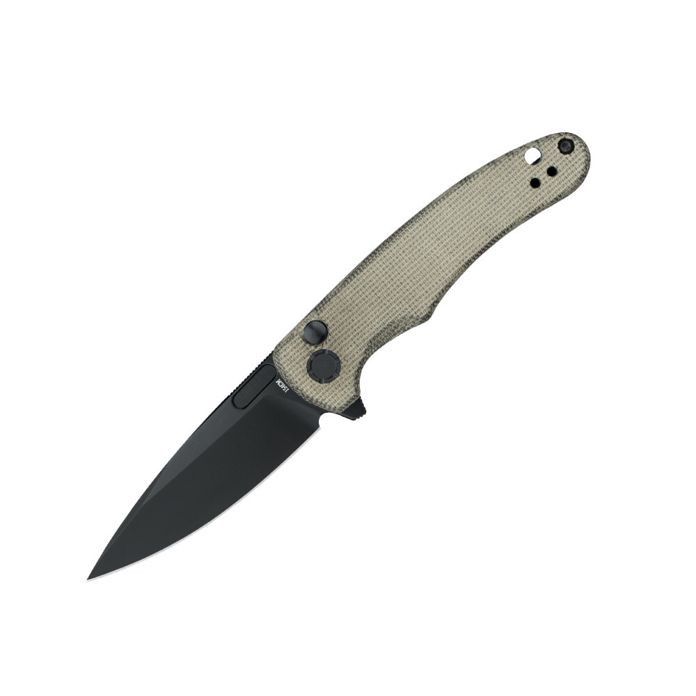 Olight Oknife Mettle 2 Knife, 154CM 2.88" Blade, OD Green Micarta Handle