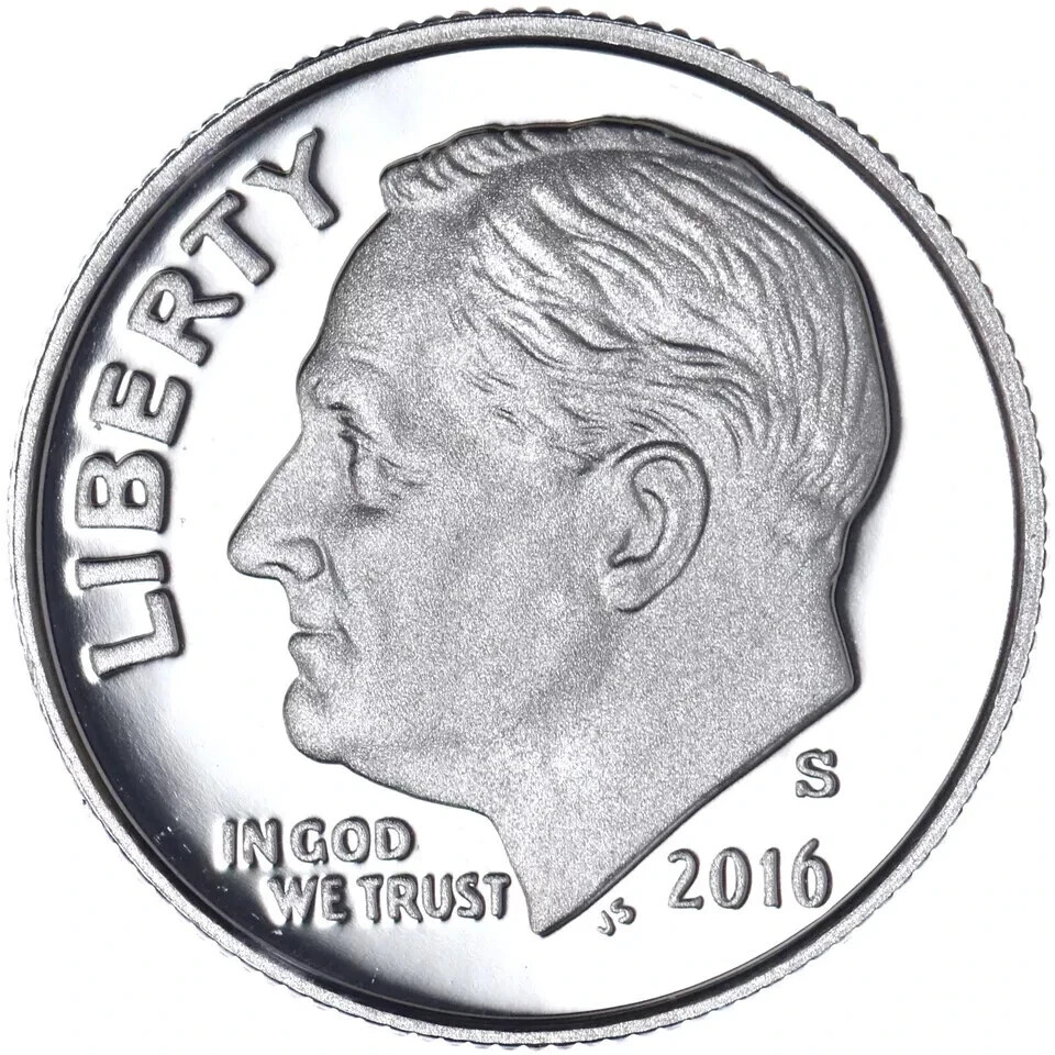 2016 S Roosevelt Dime 10c from proof set