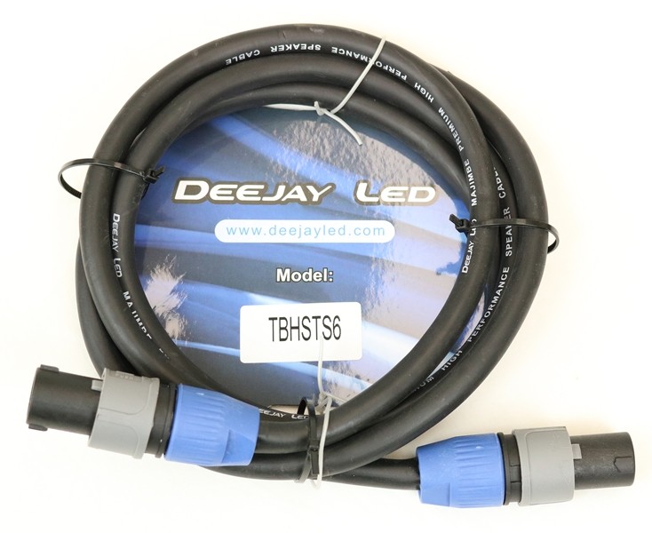Deejay LED STS6 6foot Speakon To Speakon Cable