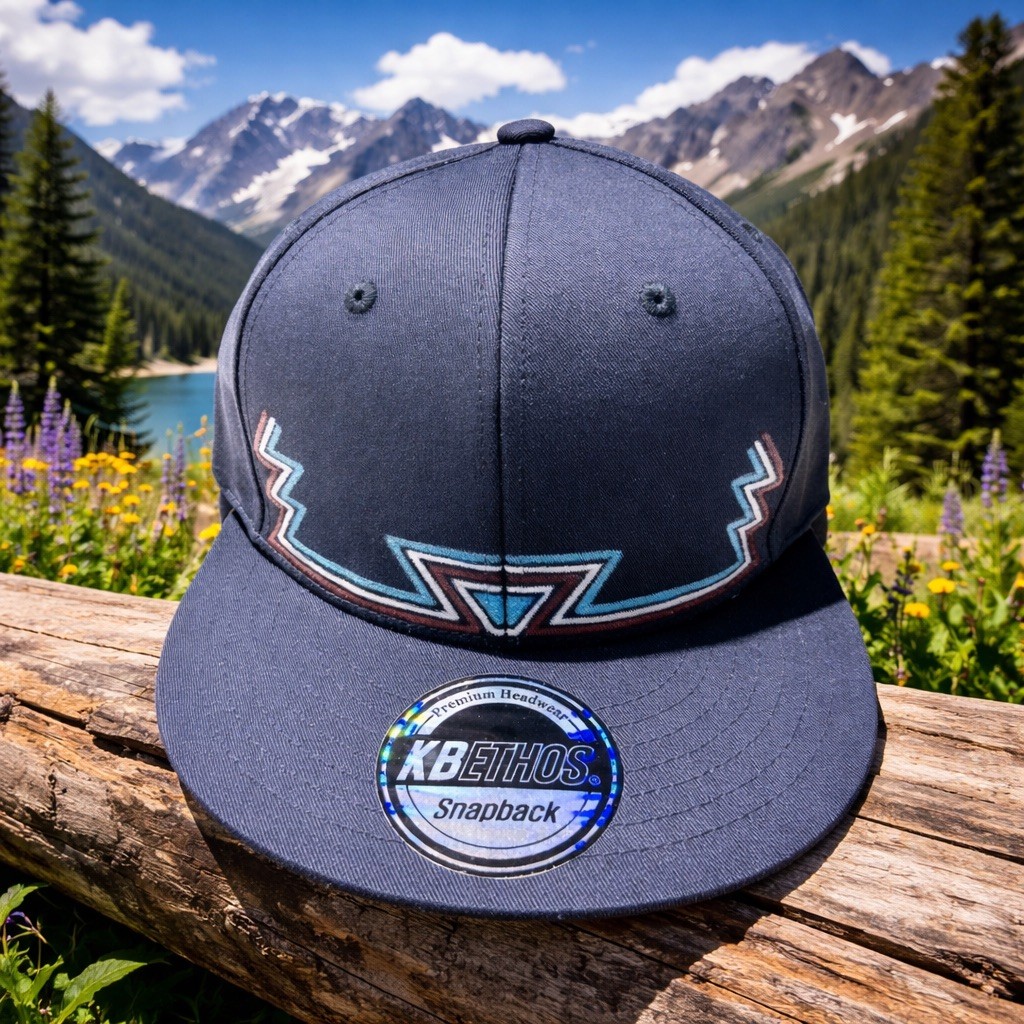 GRATEFUL Navy Blue Trucker Snap Back Hat, Grateful Dead Hat, Dead & Company Hat