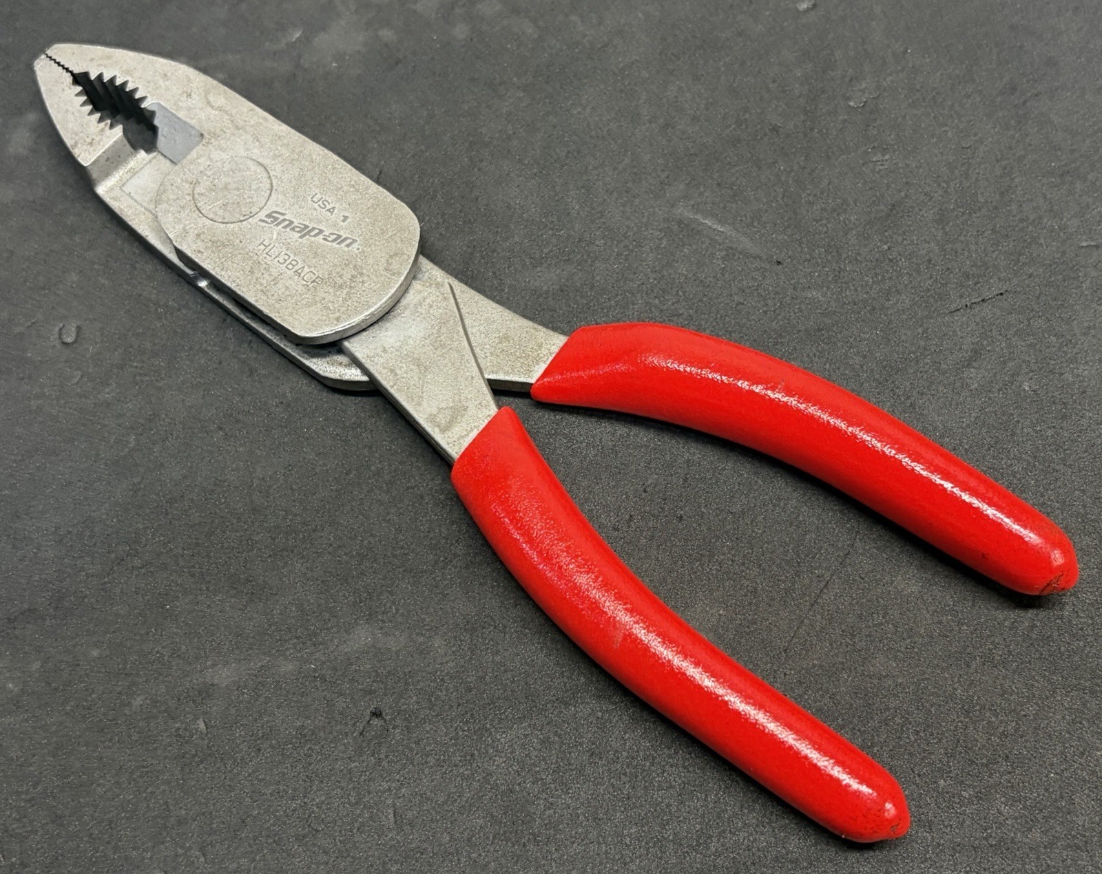 Snap-on 8" High Leverage Slip Joint Combination Pliers Cutters Red HL138ACP