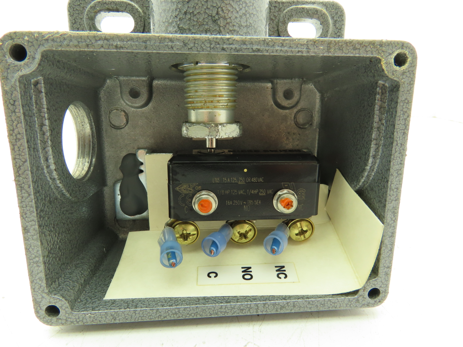 SOR Static O Ring 9PP-K4-N4-F1A Pressure Switch 100-500 PSI Adj Range