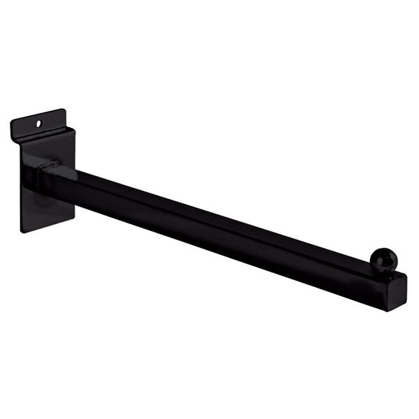 Slat Wall Faceout, Straight Arm, Black, 12" (Pack of 24) New