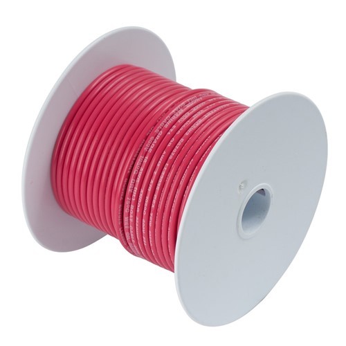 Ancor Red 6 AWG Tinned Copper Wire - 50' (112505)
