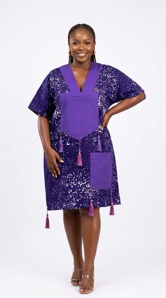 Ankara Short Gown African Print Size Small