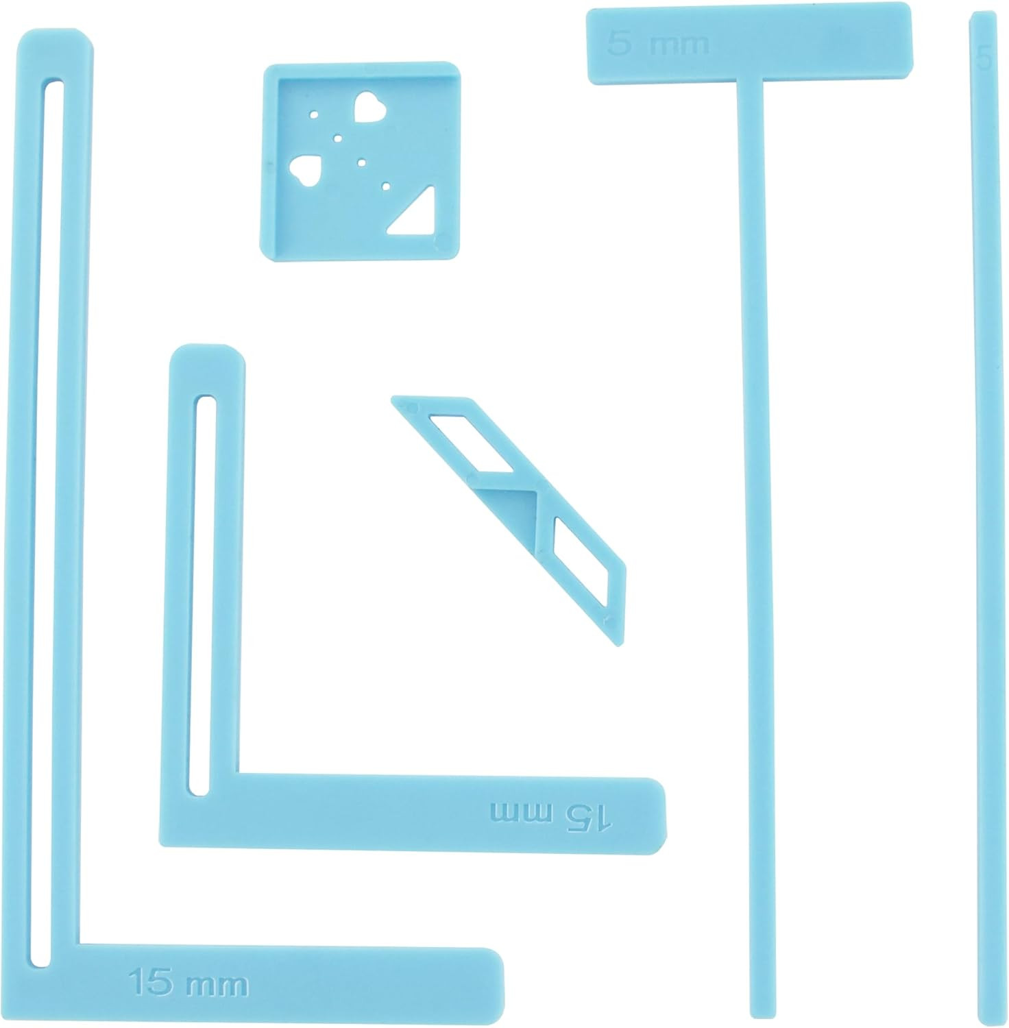 6Pcs Bookbinding Easy Scrapbooking Tool for Notebook Calender | Plastic, 3 Color