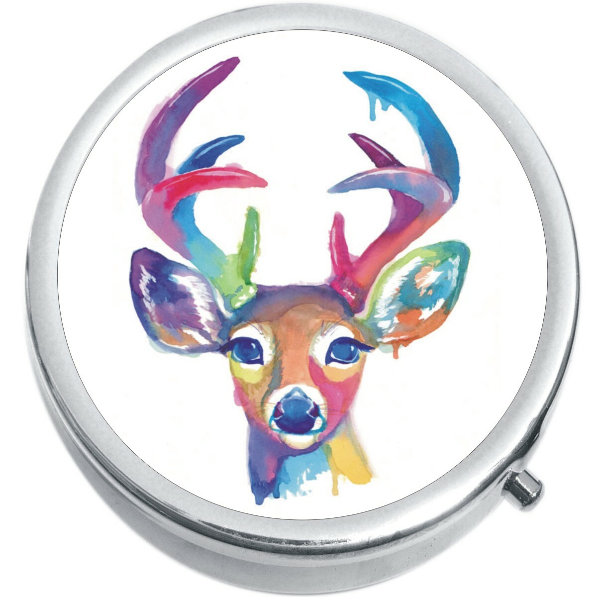 Watercolor Doe Deer Medicine Vitamin Pill Box
