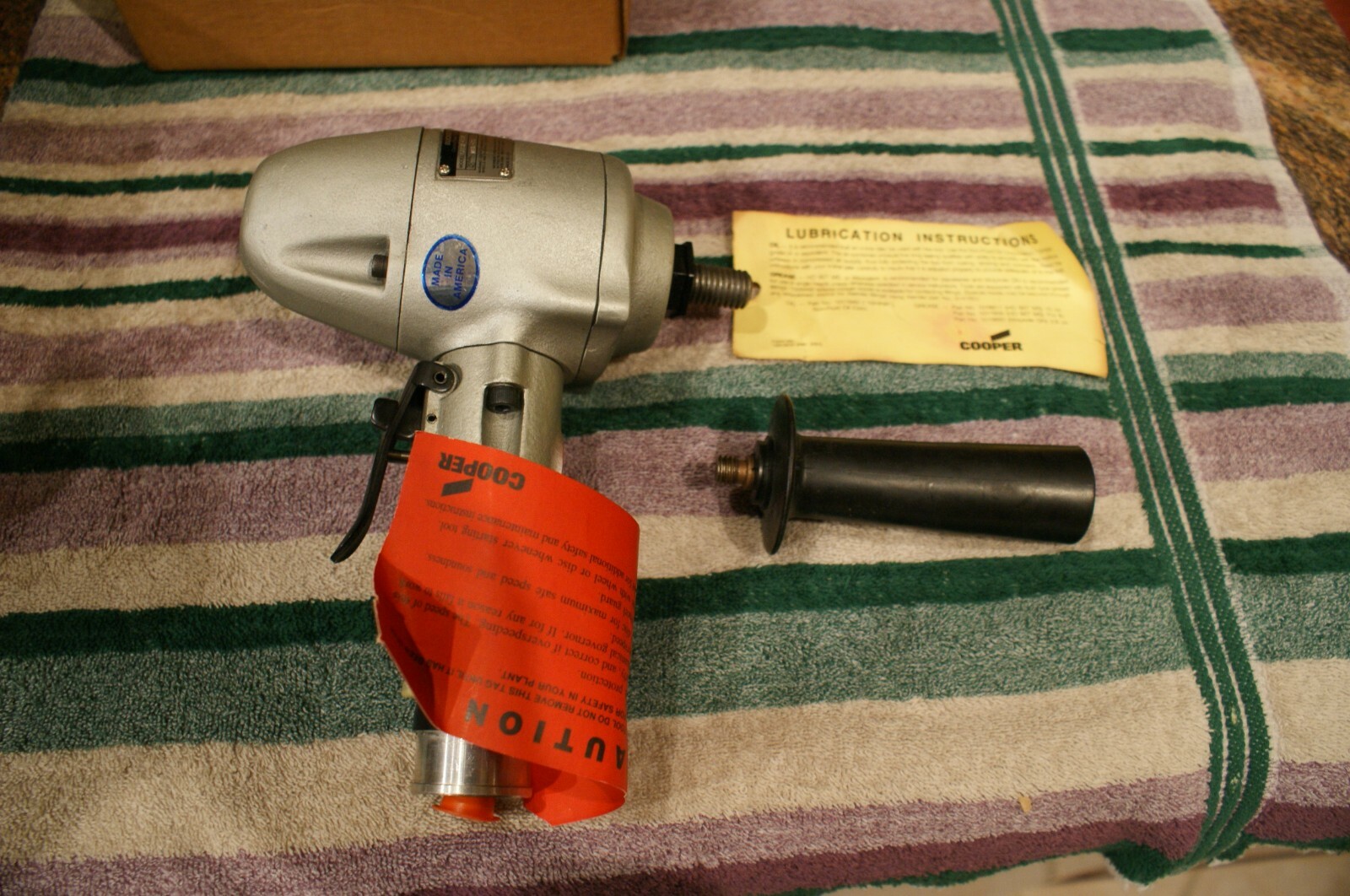 Cooper Tools Buckeye 58SR-554 Pneumatic Grinder / sander 4500 RPM 5/8" shaft