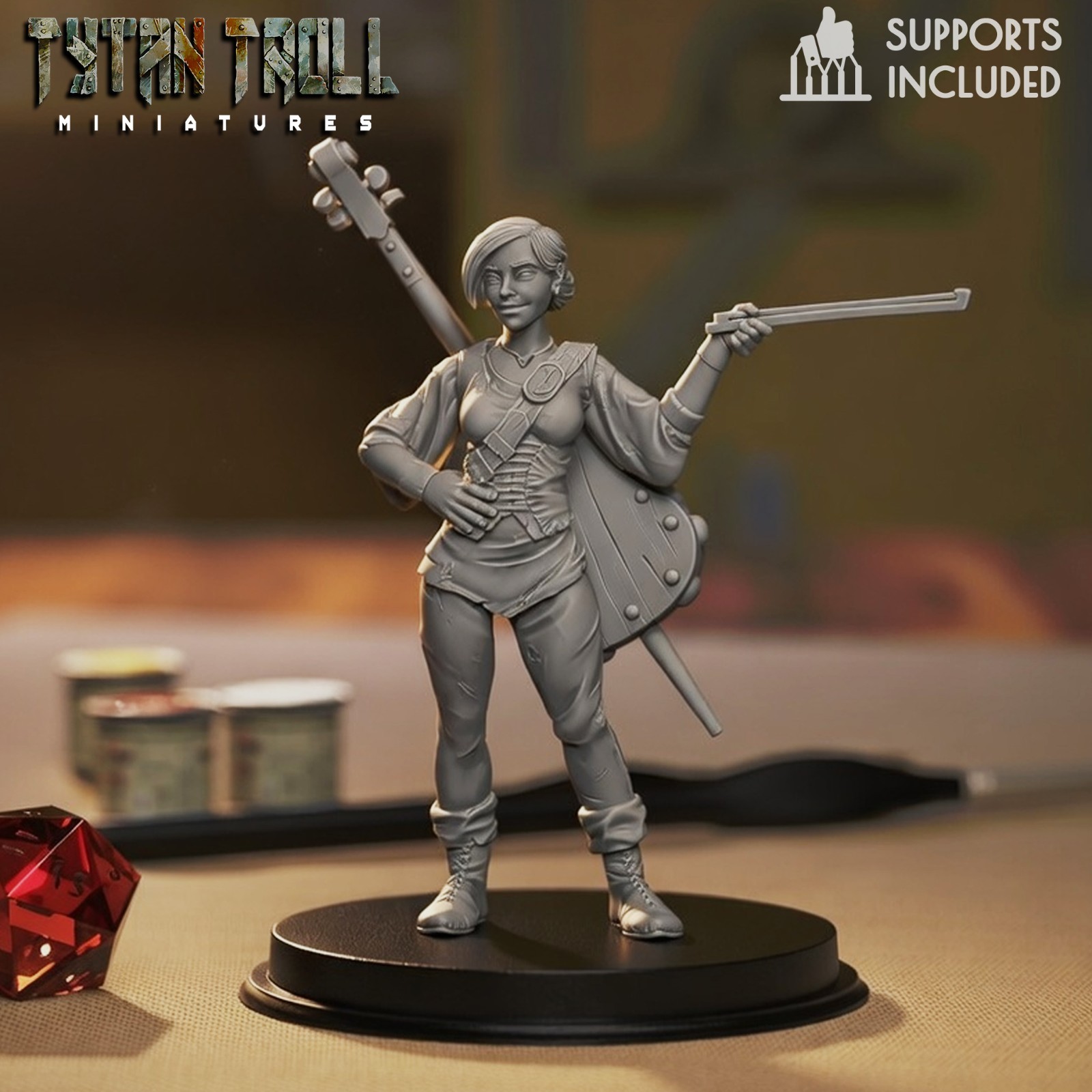 Dungeons & Dragons - Playable Character Female Human - Bard