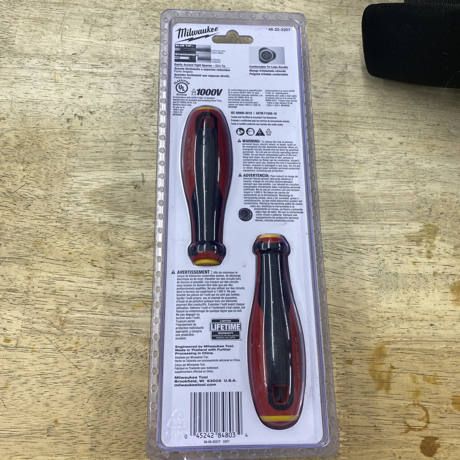 Milwaukee Tool 48-22-2207 Insulated Screwdriver Set, Sae, 2 Pcs