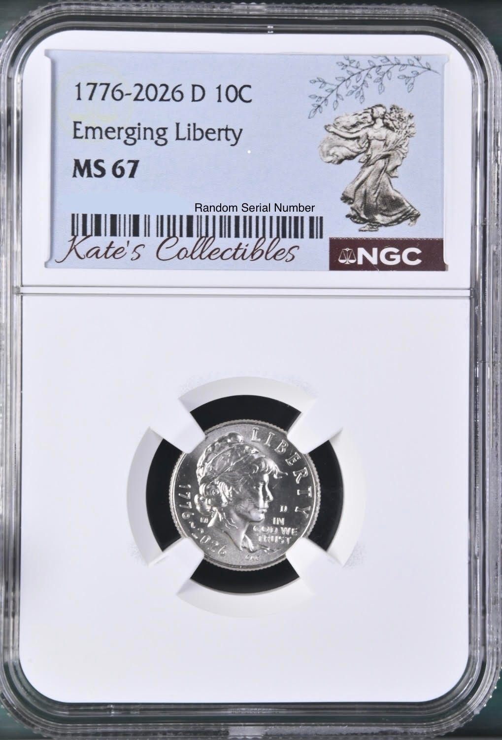2026-D 10c NGC MS67