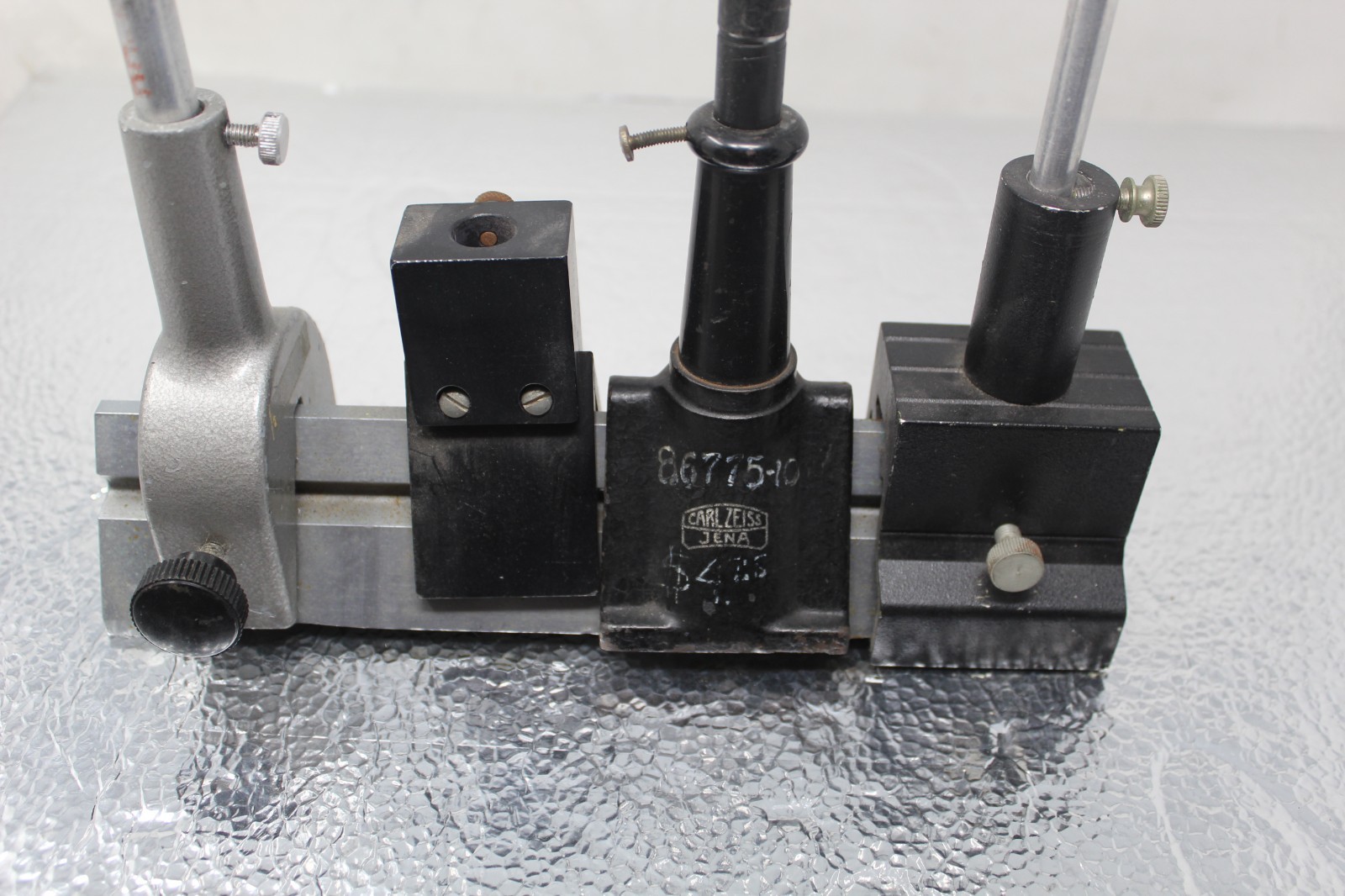 Carl Zeiss Jena Optical Bench Rail Mounts Lab Components Physics Science