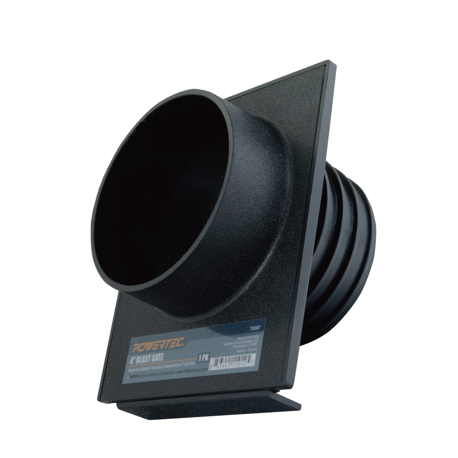 70287 4 Inch Blast Gate Dust Collection Quick Change Threaded/Non-Threaded En...