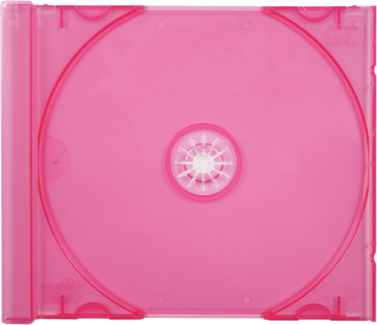 (25) CD Trays - Standard Replacement Inserts Colored Transparent Pink CDIS80TP