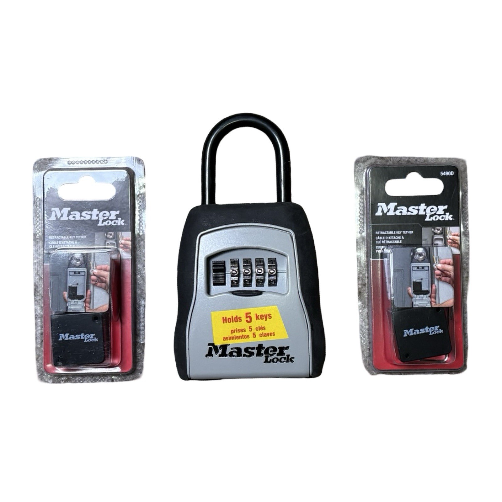 Master Lock  Combination Key Safe Weather-Resistant Metal Black Gray Medium