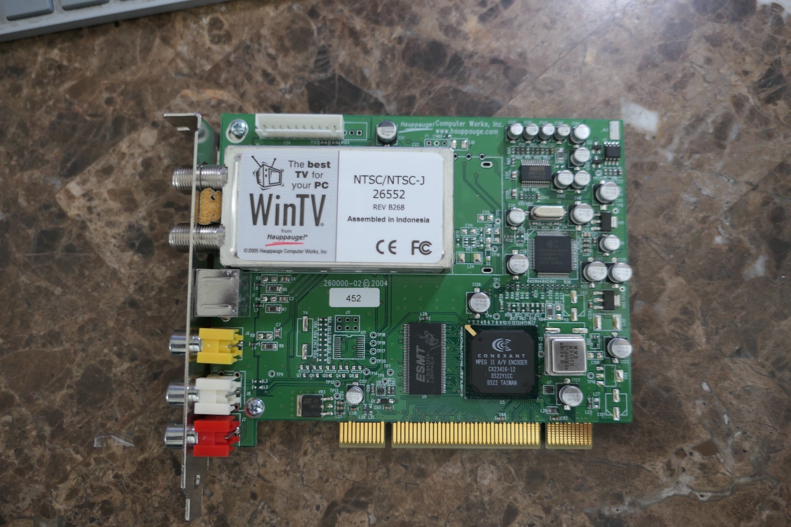 Hauppauge WinTV-PVR-150 NTSC/NTSC-J 26552 LF TV PCI Card  5187-7619