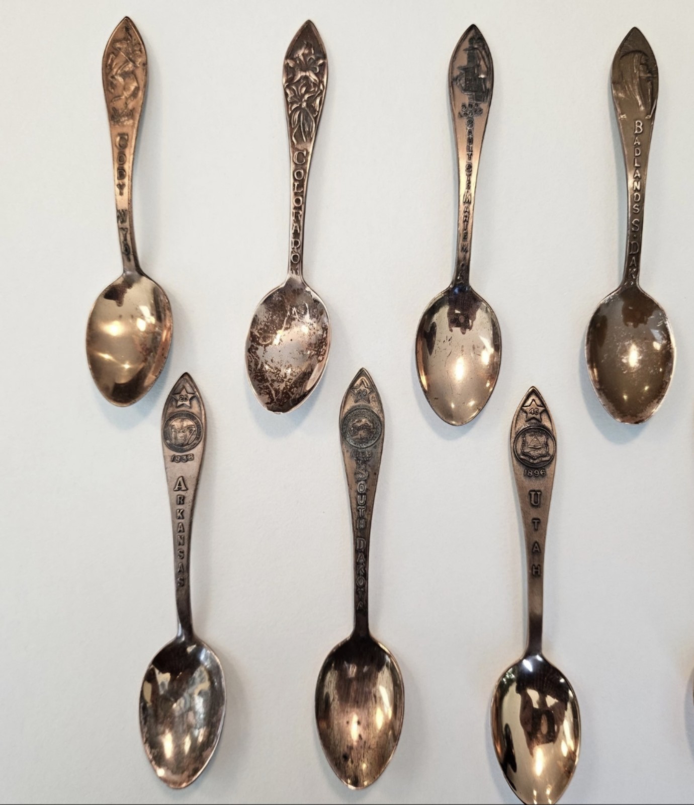 Vintage Bell Trading Post Solid Copper Souvenir Spoons 7 Available. YOUR CHOICE!