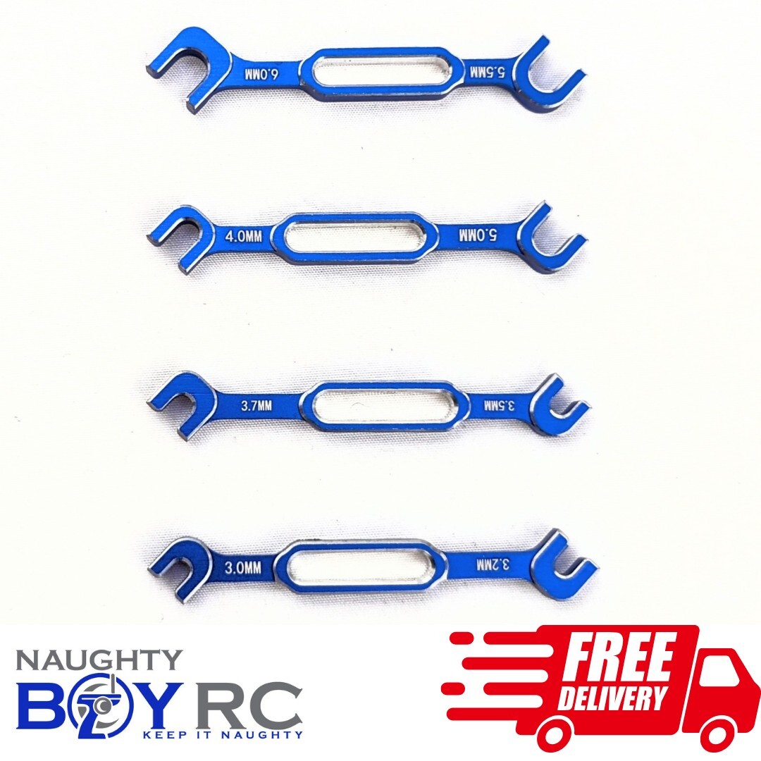 Naughty Boy RC Car Aluminum Turnbuckle Rod Wrench Set 3 3.2 3.5 3.7 4 5 5.5 6mm