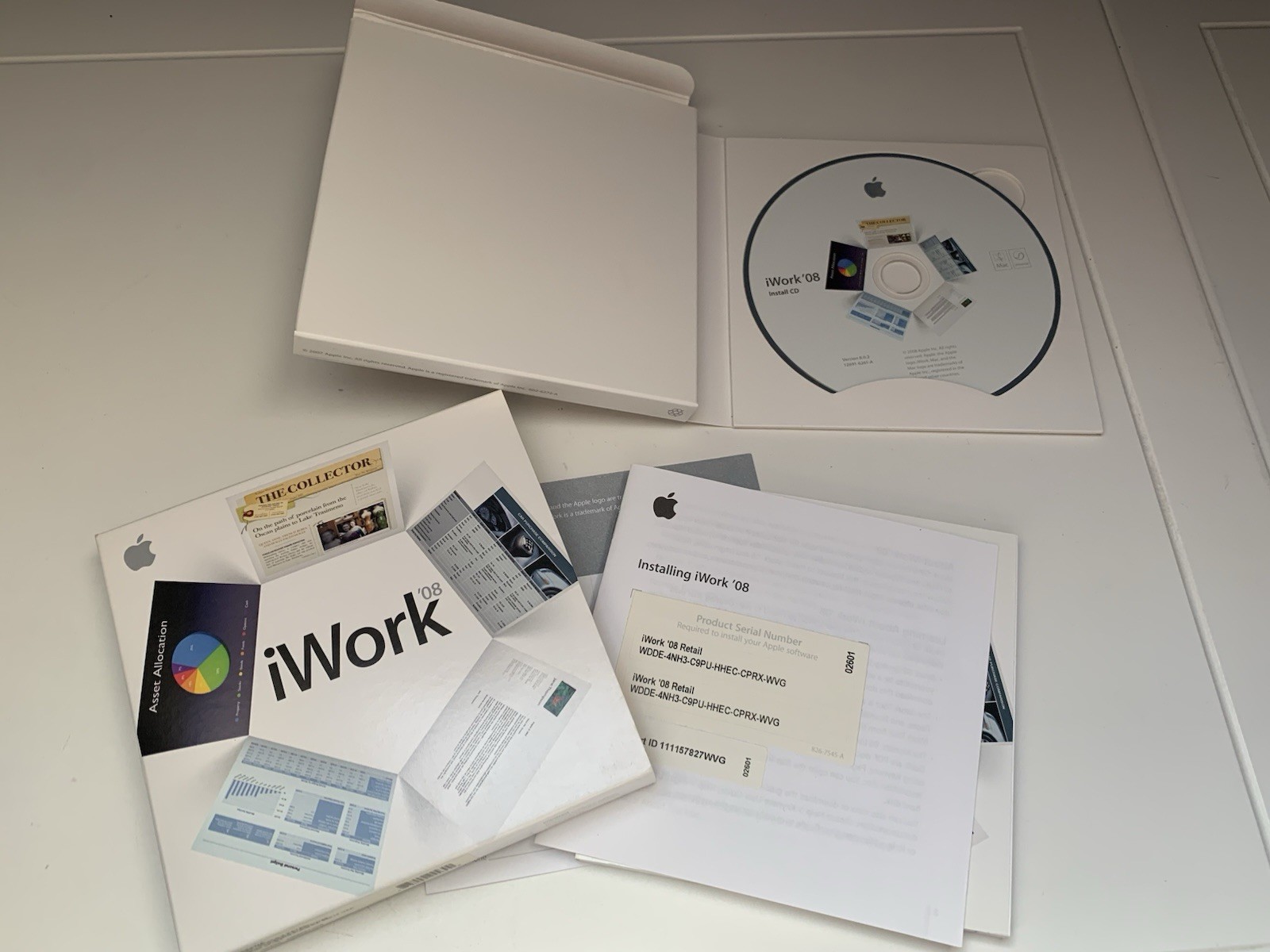 Apple Mac 2008 Software: iWork '08 - Pages Numbers Keynote - for MB624Z/A