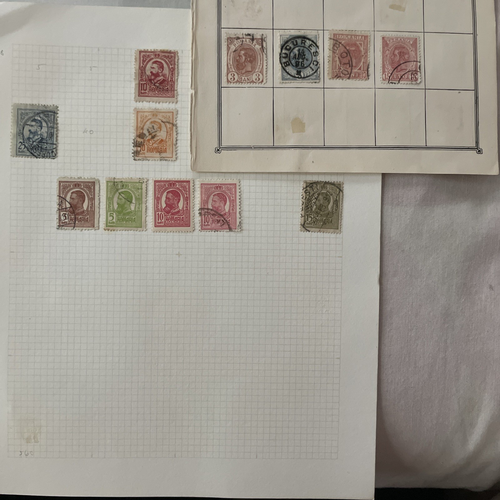WORLDWIDE Stamps UNCHECKED. On page or part pages*ROUMANIA*184 2 page/parts