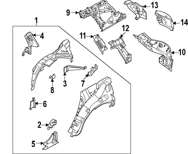 Genuine Nissan Quarter Panel Extension G6756-7BAMA