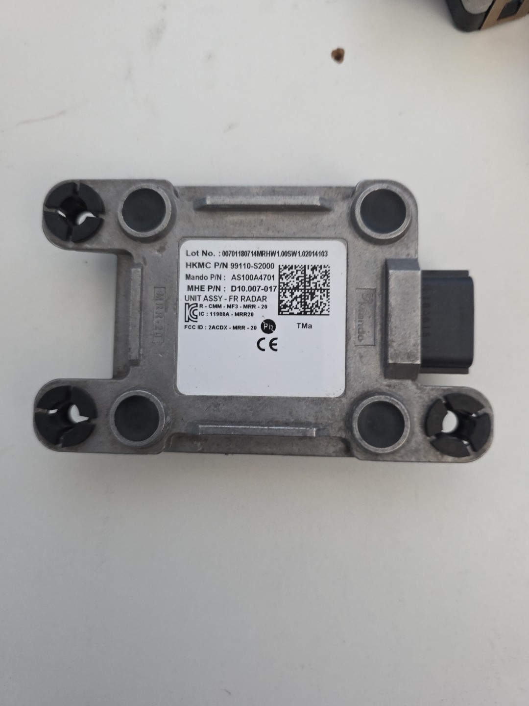 2019 2020 Hyundai Santa Fe Adaptive Cruise Radar Module OEM 99110-S2000