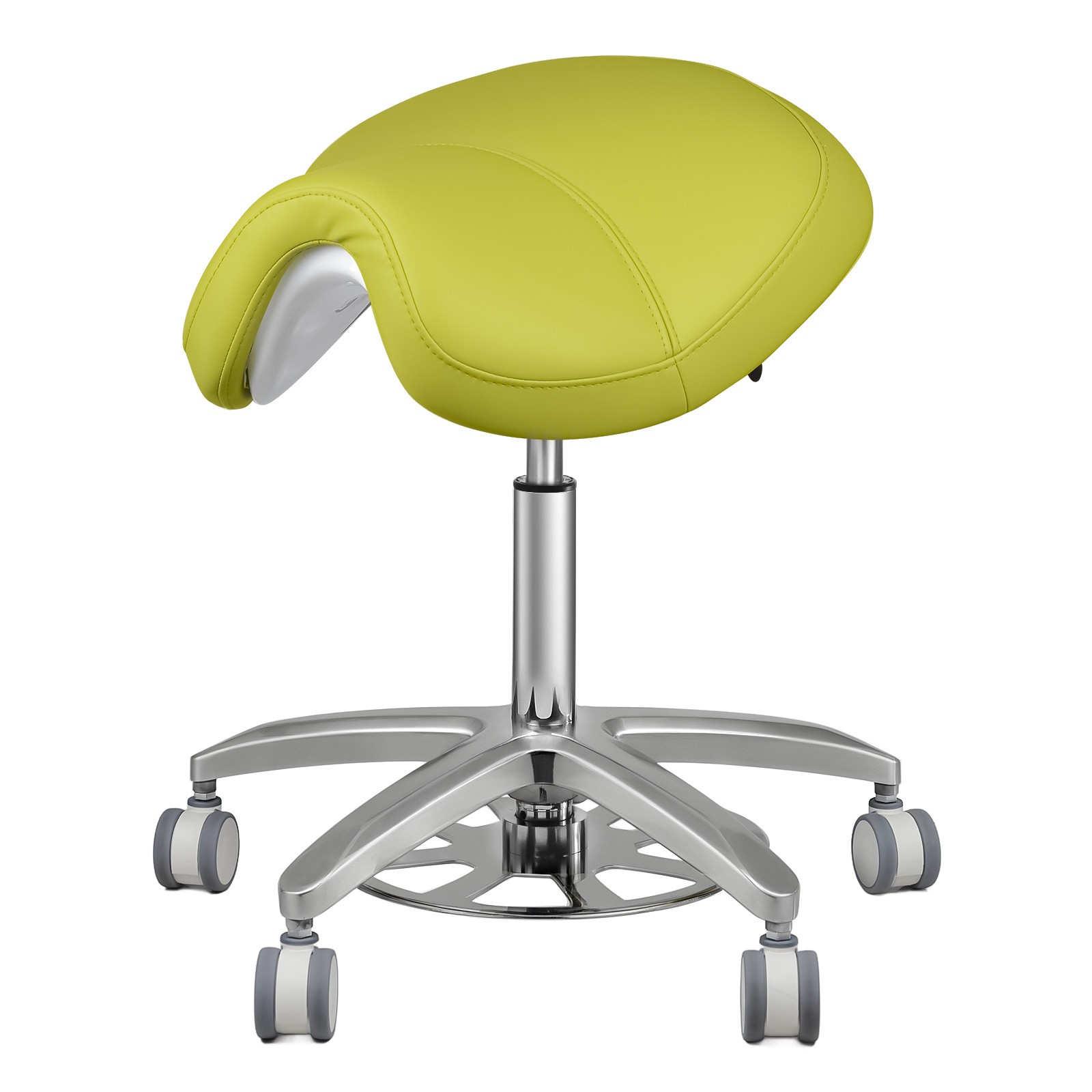 Dental Medical Adjustable Doctor Saddle Chair Enlarge & Widen Seat Cushion Green