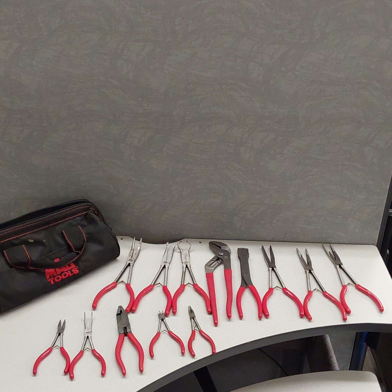 Mac Tools 1 Piece Pliers Set Long Reach Adjustable Red Handle