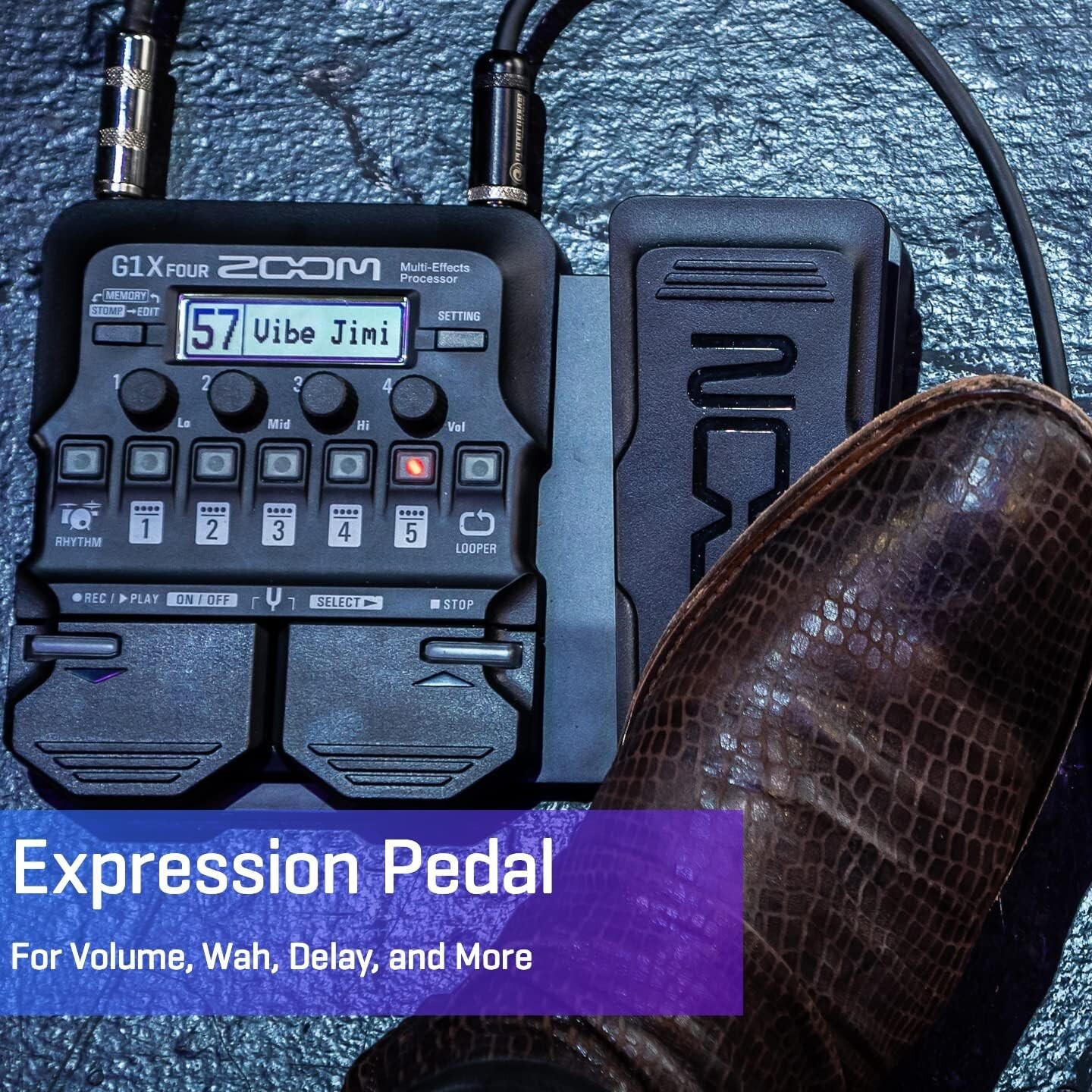 G1X FOUR Guitar Multi-Effects Processor with Expression Pedal, With 70+ Built...