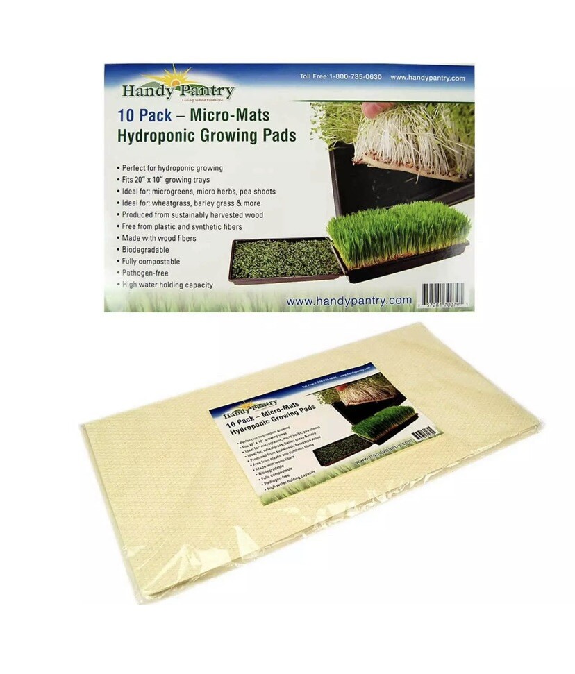 Lot Of 30 Hydroponic Micro Mats 10 X 20 Inch Biodegradable Compost Growing Pads