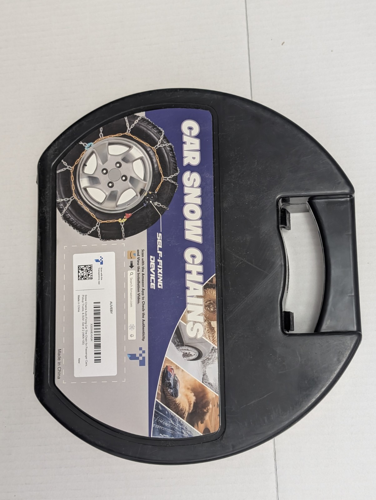 Snow Chains for Car Tires, Auto Fixing 1 Min Quick Easy Installation, HKN-100