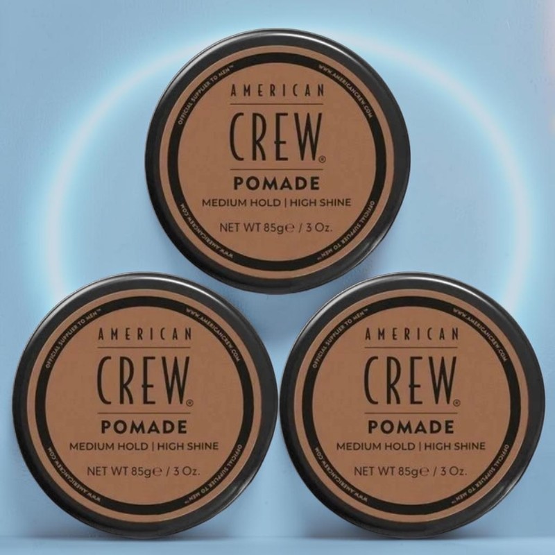 American Crew Pomade 3 oz FULL SIZE - PACK OF 3