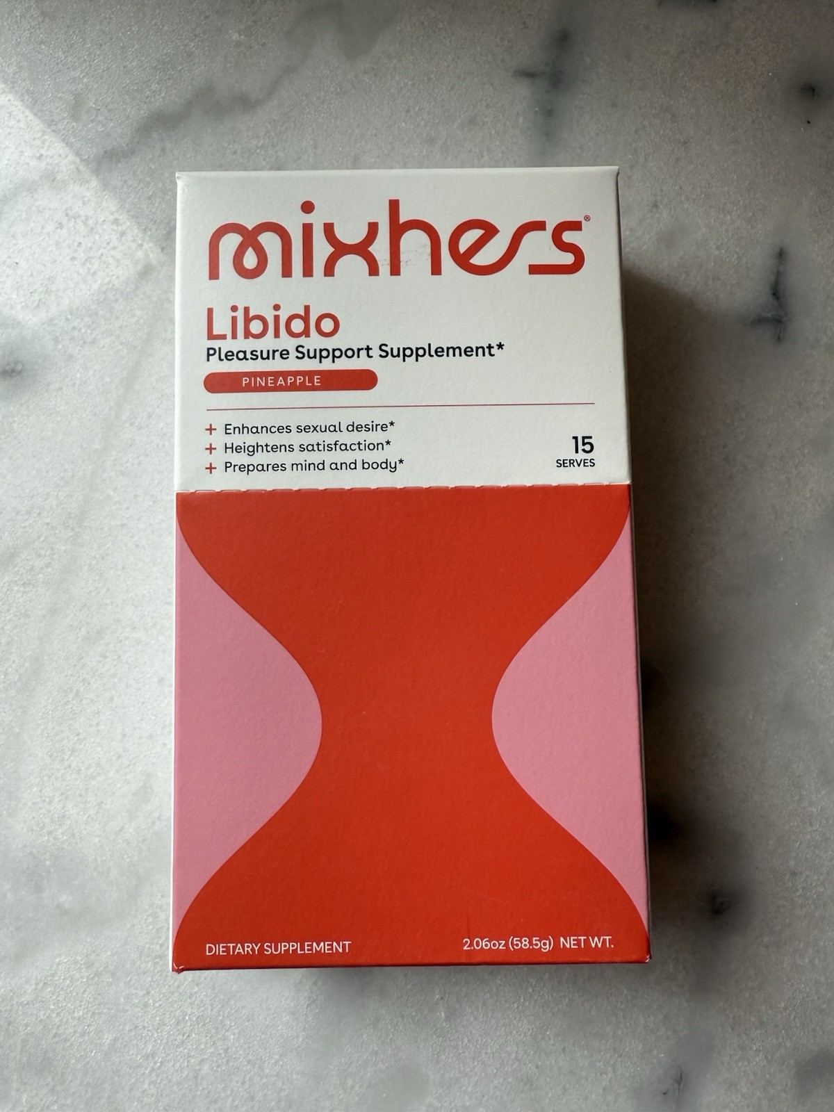 MixHers Libido Pleasure Support. PINEAPPLE. 15 servings. EXP: 01/2026. new!
